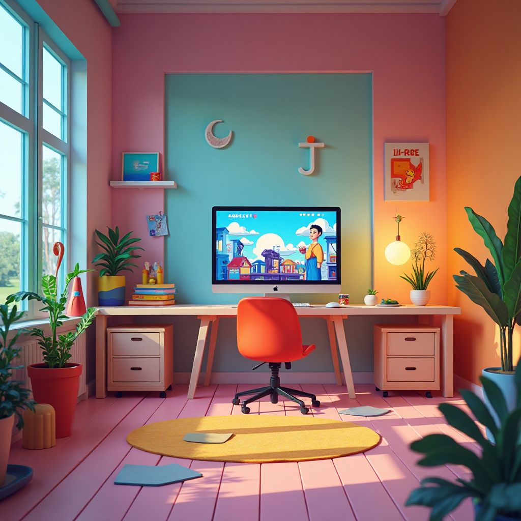KidsPlay Studio office workspace