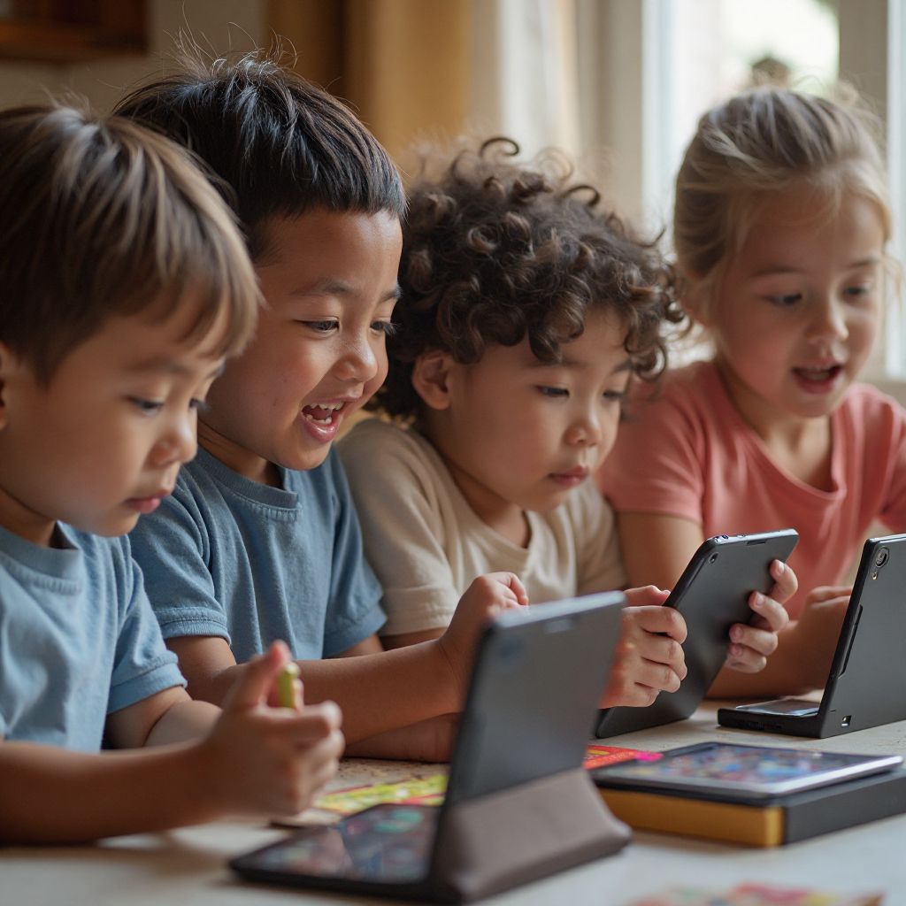 Children testing new games